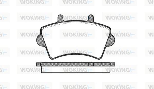 Woking P9193.00 - Əyləc altlığı dəsti, əyləc diski furqanavto.az