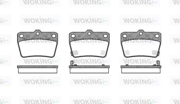 Woking P9393.02 - Əyləc altlığı dəsti, əyləc diski furqanavto.az