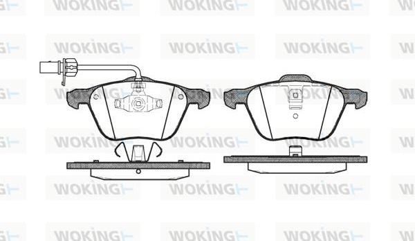 Woking P9363.02 - Əyləc altlığı dəsti, əyləc diski furqanavto.az