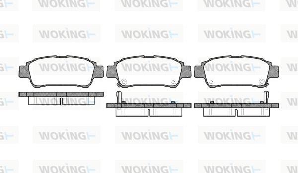 Woking P9203.02 - Əyləc altlığı dəsti, əyləc diski furqanavto.az