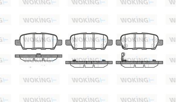 Woking P9763.01 - Əyləc altlığı dəsti, əyləc diski furqanavto.az