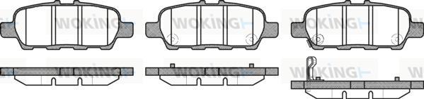 Woking P9763.31 - Əyləc altlığı dəsti, əyləc diski furqanavto.az