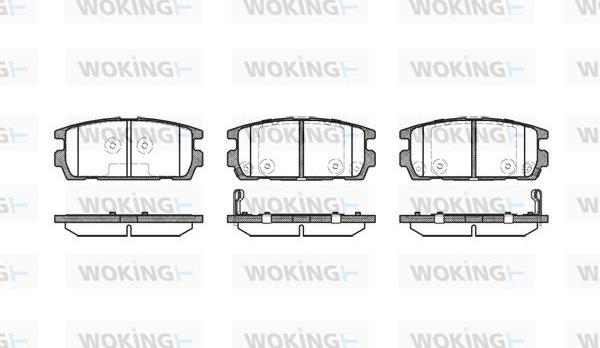 Woking P9773.02 - Əyləc altlığı dəsti, əyləc diski furqanavto.az