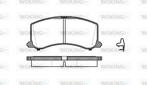 Woking P4953.02 - Əyləc altlığı dəsti, əyləc diski furqanavto.az