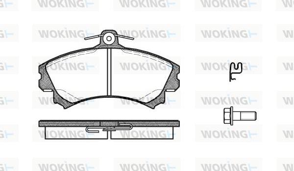 Woking P4903.21 - Əyləc altlığı dəsti, əyləc diski furqanavto.az