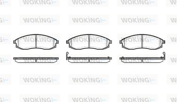 Woking P4983.02 - Əyləc altlığı dəsti, əyləc diski furqanavto.az