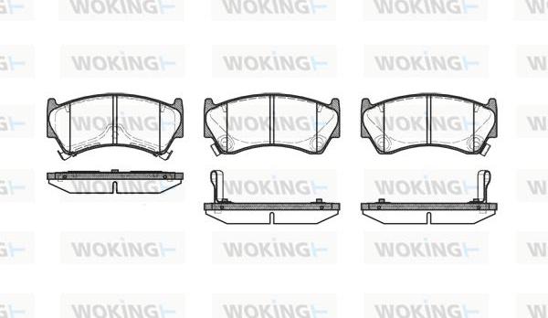 Woking P4923.12 - Əyləc altlığı dəsti, əyləc diski furqanavto.az