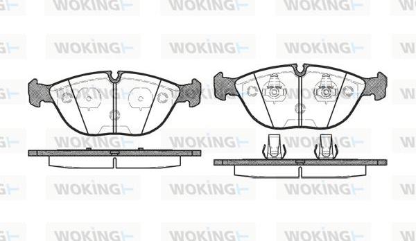 Woking P4973.00 - Əyləc altlığı dəsti, əyləc diski furqanavto.az