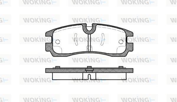 Woking P4663.30 - Əyləc altlığı dəsti, əyləc diski furqanavto.az