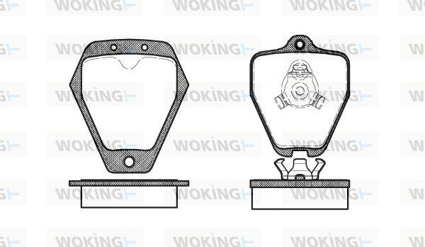 Woking P4083.10 - Əyləc altlığı dəsti, əyləc diski furqanavto.az