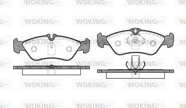 Woking P4803.00 - Əyləc altlığı dəsti, əyləc diski furqanavto.az