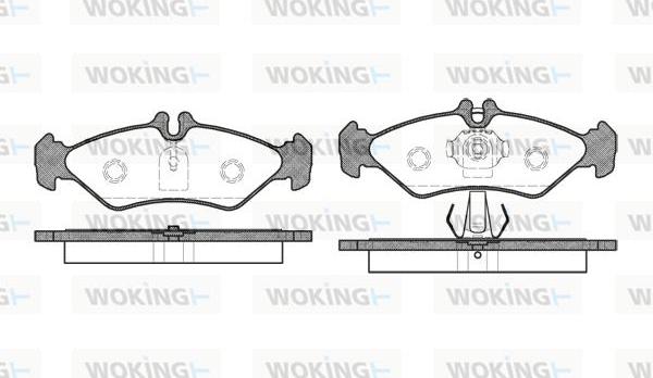 Woking P4793.00 - Əyləc altlığı dəsti, əyləc diski furqanavto.az