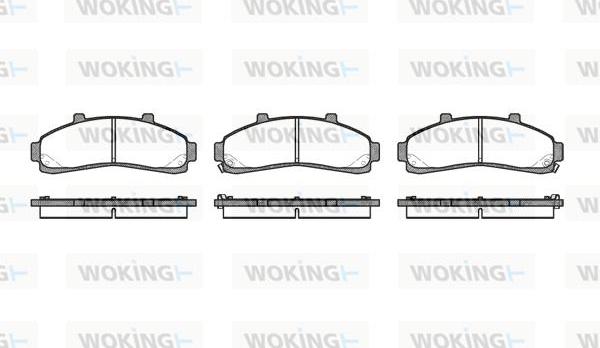 Woking P4713.02 - Əyləc altlığı dəsti, əyləc diski furqanavto.az