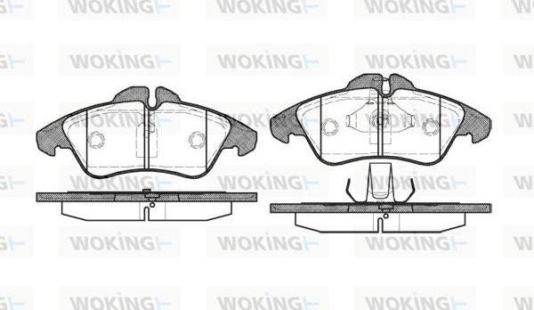 Woking P4783.00 - Əyləc altlığı dəsti, əyləc diski furqanavto.az