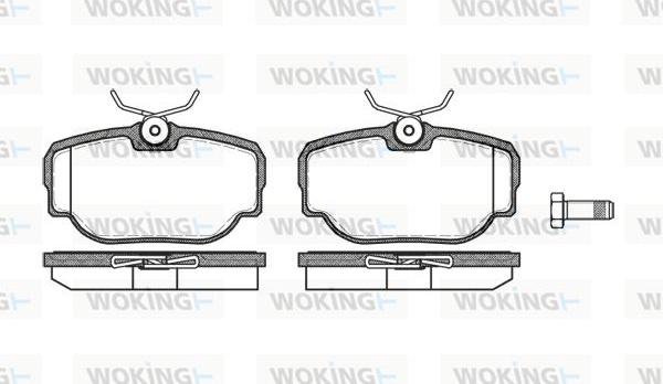 Woking P4773.00 - Əyləc altlığı dəsti, əyləc diski furqanavto.az