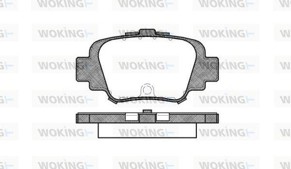 Woking P5993.00 - Əyləc altlığı dəsti, əyləc diski furqanavto.az