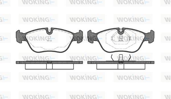 Woking P5463.00 - Əyləc altlığı dəsti, əyləc diski furqanavto.az