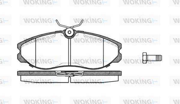 Woking P5623.00 - Əyləc altlığı dəsti, əyləc diski furqanavto.az