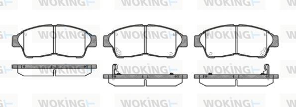 Woking P5023.42 - Əyləc altlığı dəsti, əyləc diski furqanavto.az