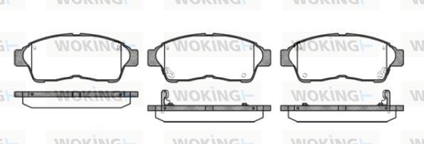 Woking P5023.02 - Əyləc altlığı dəsti, əyləc diski furqanavto.az