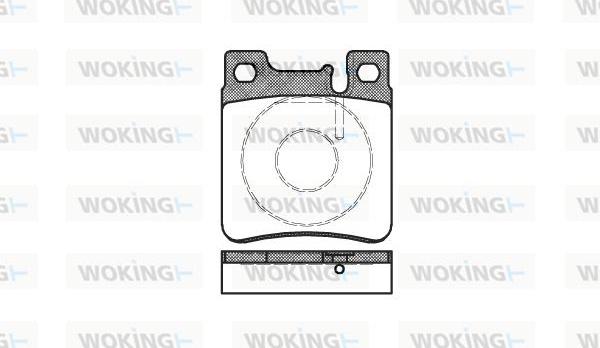 Woking P5073.00 - Əyləc altlığı dəsti, əyləc diski www.furqanavto.az