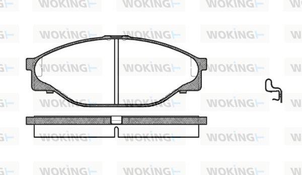 Woking P5123.20 - Əyləc altlığı dəsti, əyləc diski furqanavto.az