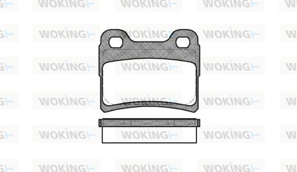 Woking P5173.10 - Əyləc altlığı dəsti, əyləc diski furqanavto.az