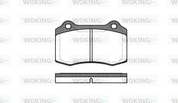 Woking P5343.30 - Əyləc altlığı dəsti, əyləc diski furqanavto.az