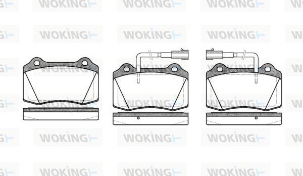 Woking P5343.32 - Əyləc altlığı dəsti, əyləc diski furqanavto.az