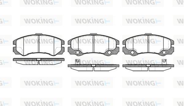 Woking P5253.32 - Əyləc altlığı dəsti, əyləc diski furqanavto.az