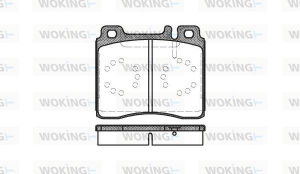 Woking P5203.00 - Əyləc altlığı dəsti, əyləc diski furqanavto.az