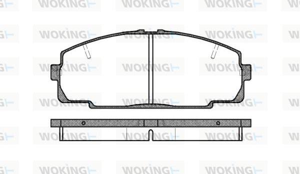 Woking P5213.20 - Əyləc altlığı dəsti, əyləc diski furqanavto.az