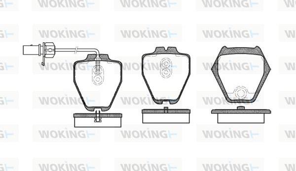 Woking P6523.02 - Əyləc altlığı dəsti, əyləc diski furqanavto.az