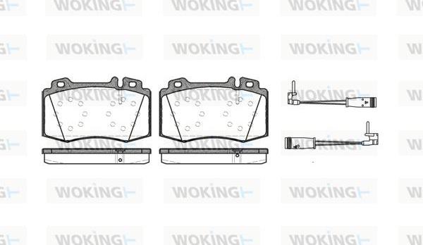 Woking P6693.02 - Əyləc altlığı dəsti, əyləc diski furqanavto.az