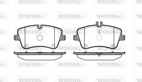 Woking P6683.00 - Əyləc altlığı dəsti, əyləc diski furqanavto.az