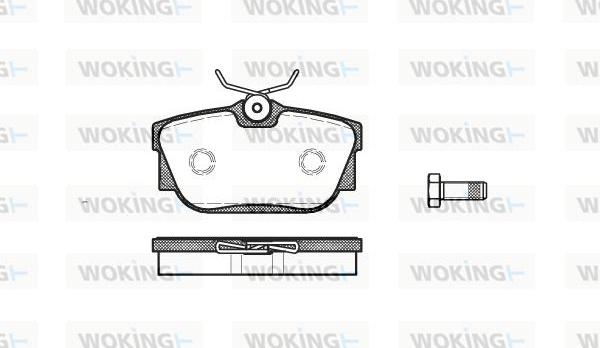 Woking P6673.00 - Əyləc altlığı dəsti, əyləc diski furqanavto.az