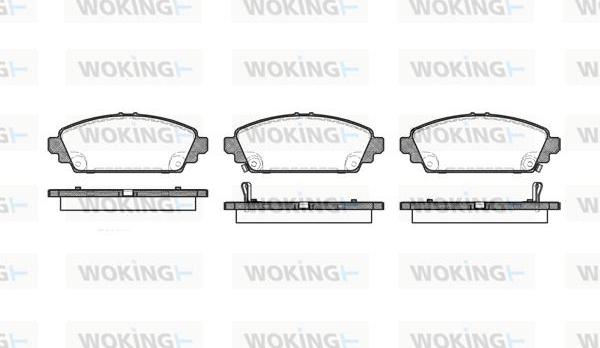 Woking P6003.02 - Əyləc altlığı dəsti, əyləc diski furqanavto.az