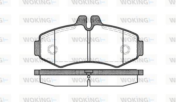 Woking P6013.00 - Əyləc altlığı dəsti, əyləc diski furqanavto.az