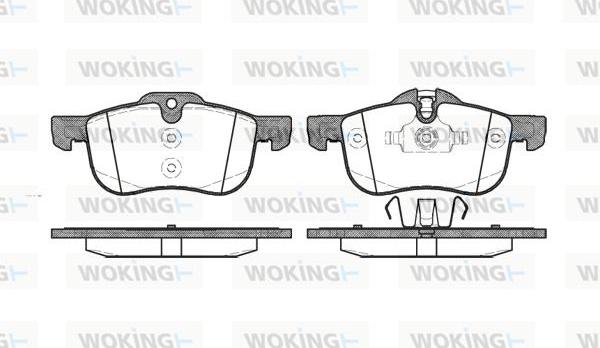 Woking P6193.00 - Əyləc altlığı dəsti, əyləc diski furqanavto.az