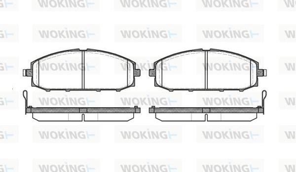 Woking P6113.04 - Əyləc altlığı dəsti, əyləc diski furqanavto.az