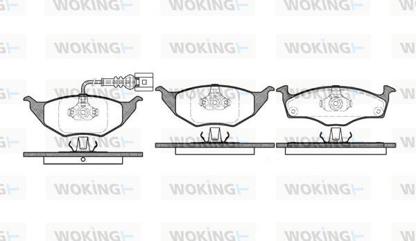 Woking P6183.11 - Əyləc altlığı dəsti, əyləc diski furqanavto.az