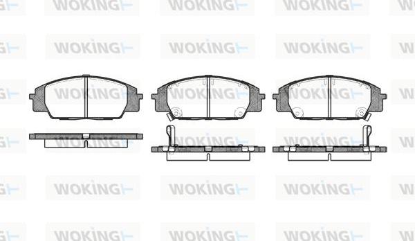 Woking P6353.02 - Əyləc altlığı dəsti, əyləc diski furqanavto.az