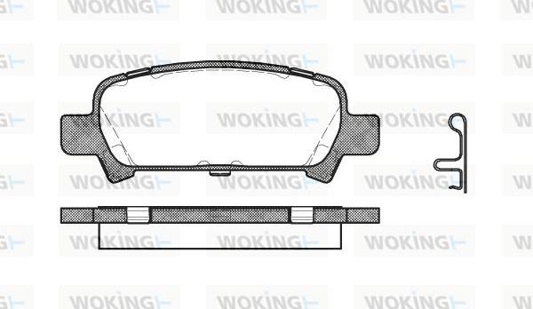 Woking P6293.02 - Əyləc altlığı dəsti, əyləc diski furqanavto.az