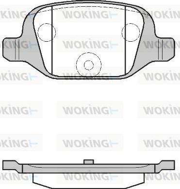 Woking P6273.00 - Əyləc altlığı dəsti, əyləc diski furqanavto.az