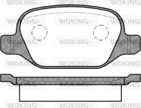 Woking P6273.10 - Əyləc altlığı dəsti, əyləc diski furqanavto.az