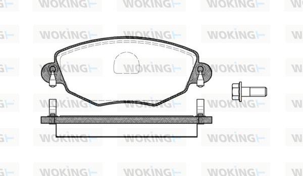 Woking P6763.00 - Əyləc altlığı dəsti, əyləc diski furqanavto.az