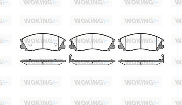 Woking P6713.32 - Əyləc altlığı dəsti, əyləc diski furqanavto.az