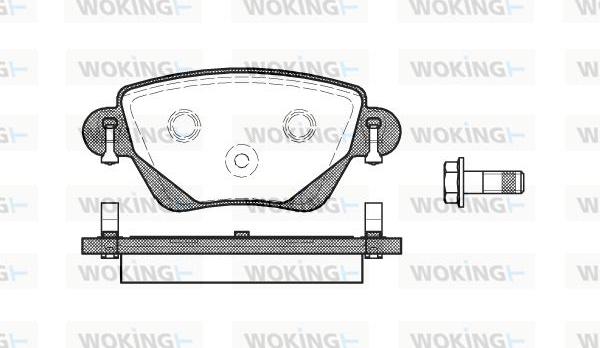 Woking P6773.00 - Əyləc altlığı dəsti, əyləc diski furqanavto.az