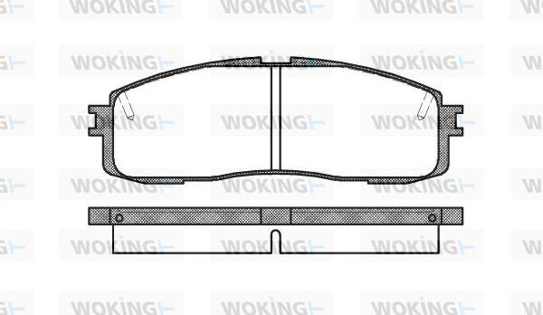 Woking P0993.10 - Əyləc altlığı dəsti, əyləc diski furqanavto.az