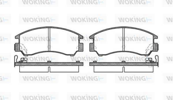 Woking P0913.04 - Əyləc altlığı dəsti, əyləc diski furqanavto.az